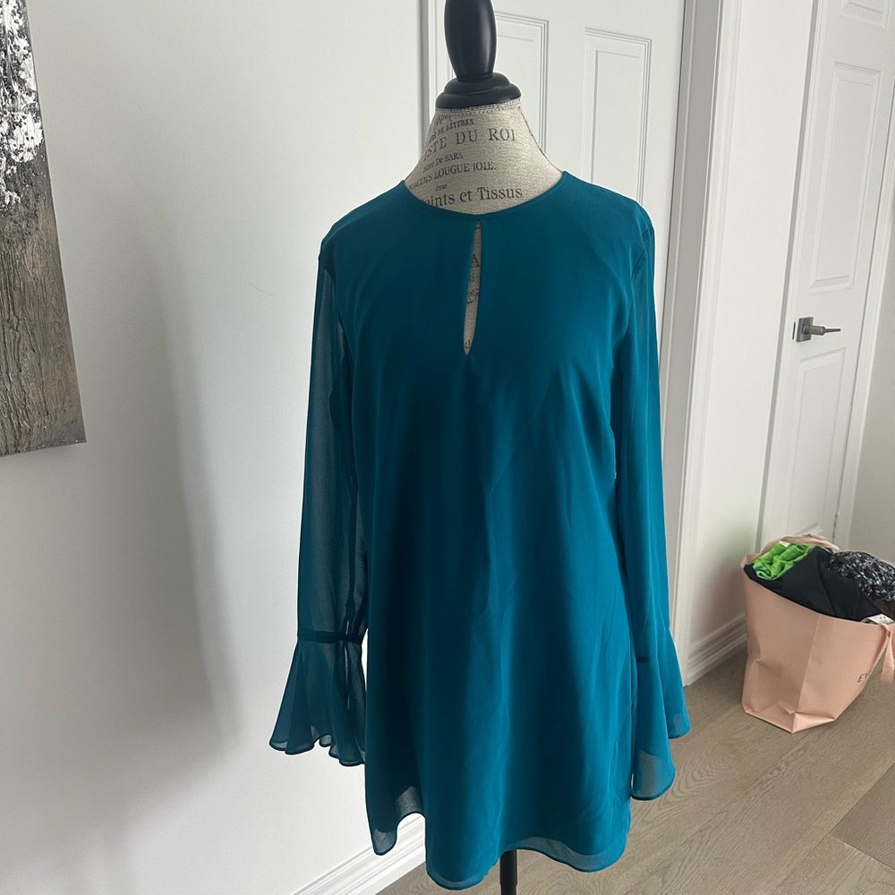 Marciano Green Boxy Tunic Dress